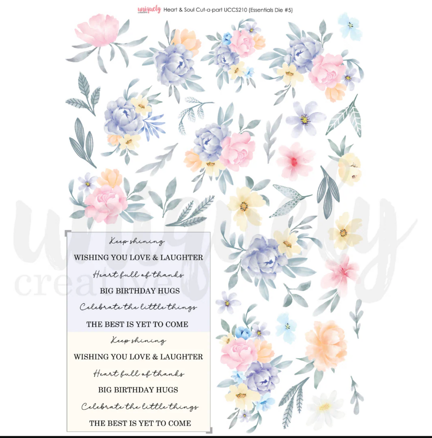 Uniquely Creative Heart & Soul Cut-a-Part Sheet