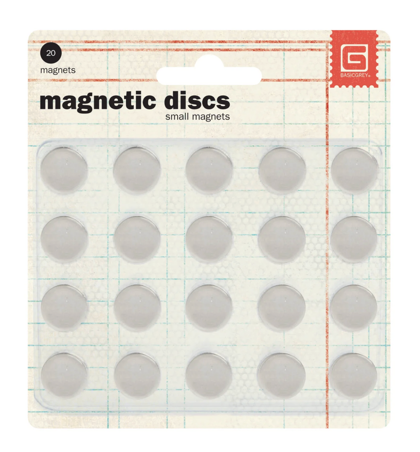 Basic Grey Magnetic Discs