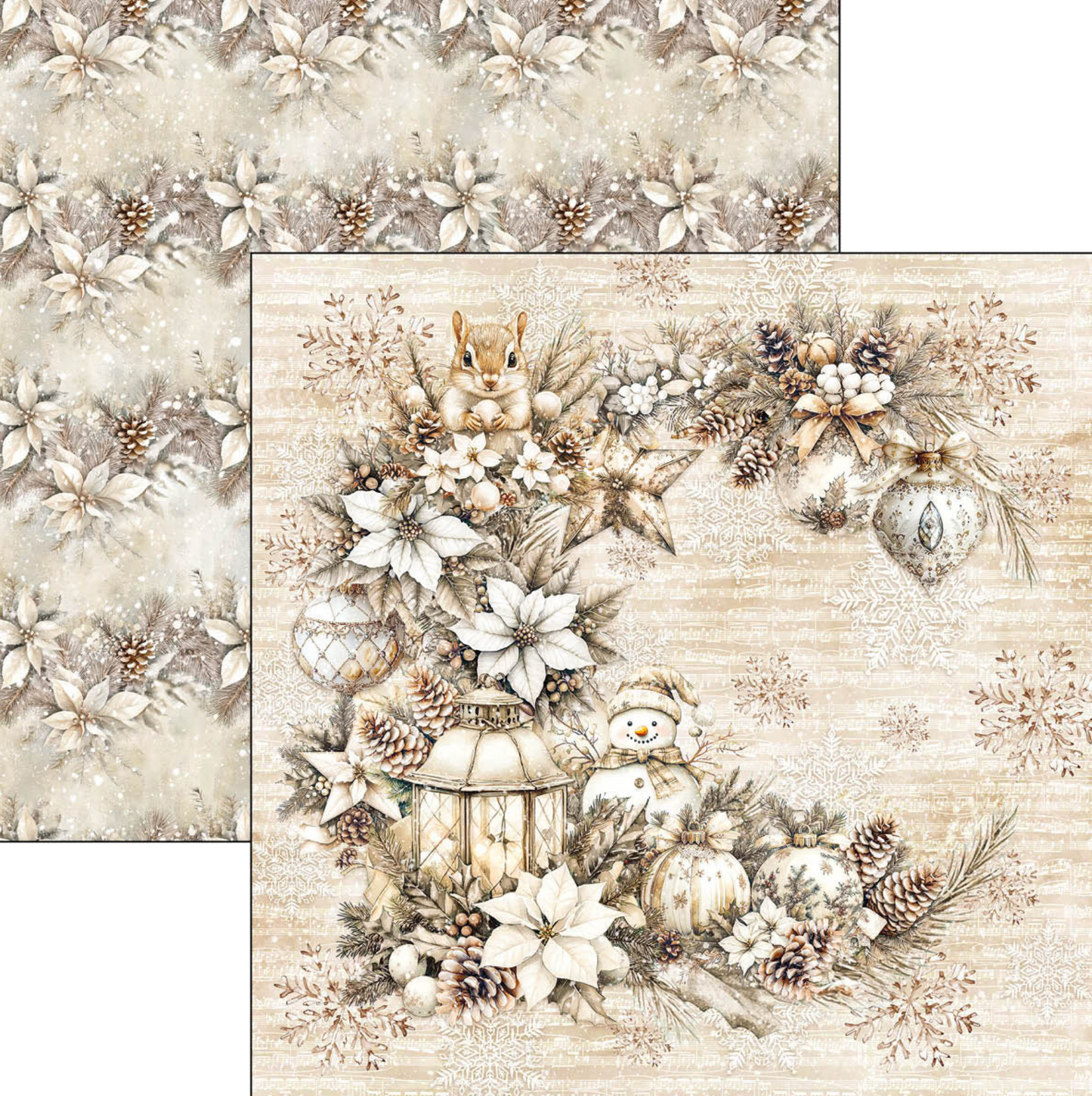 Ciao Bella Winter Season Patterns Pad 12"x12" 8/Pkg