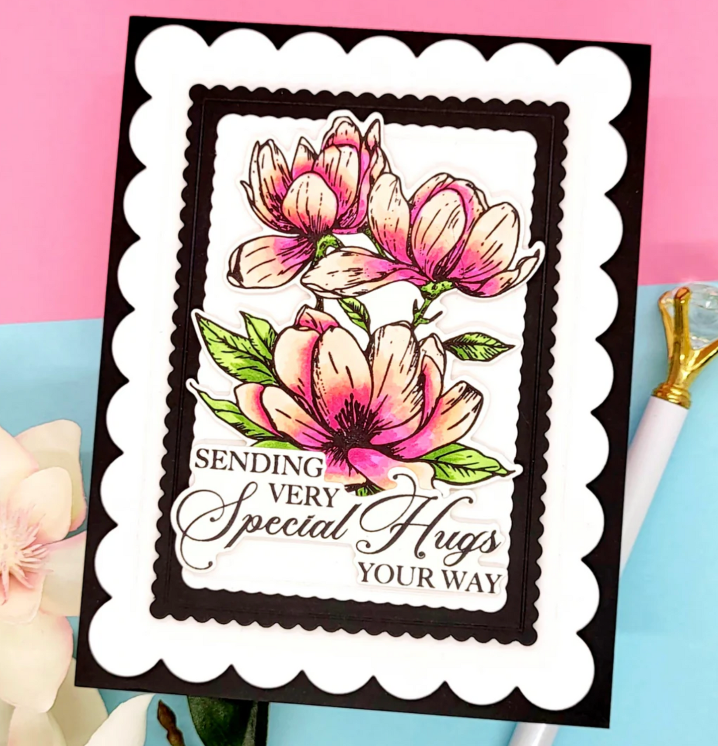 LDRS Sweet Magnolias 6x8 Stamps