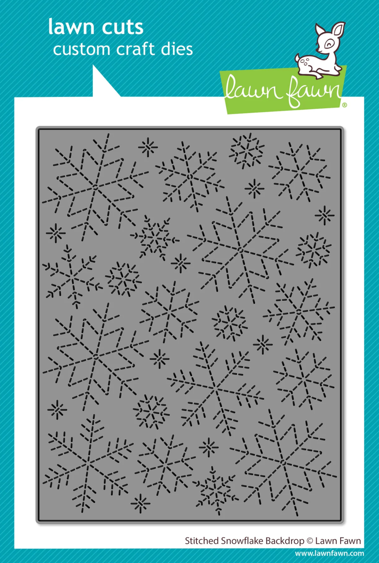 Lawn Fawn Stitched Snowflake Backdrop Die