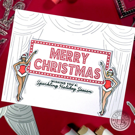 Hero Arts Sparkling Holiday Stage Stamps & Dies Bundle