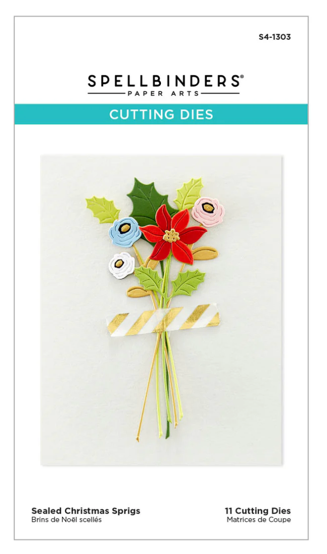 Spellbinders Sealed Christmas Sprigs Etched Dies