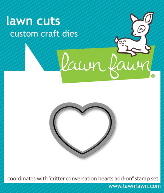 Lawn Fawn Critter Conversation Heart Add-On Bundle