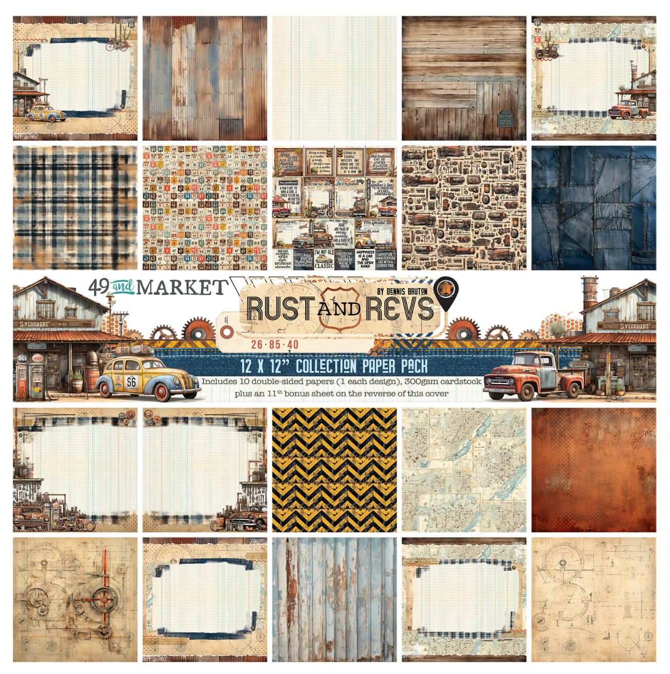 49 and Market Rust and Revs – 12 x12 Collection Pack