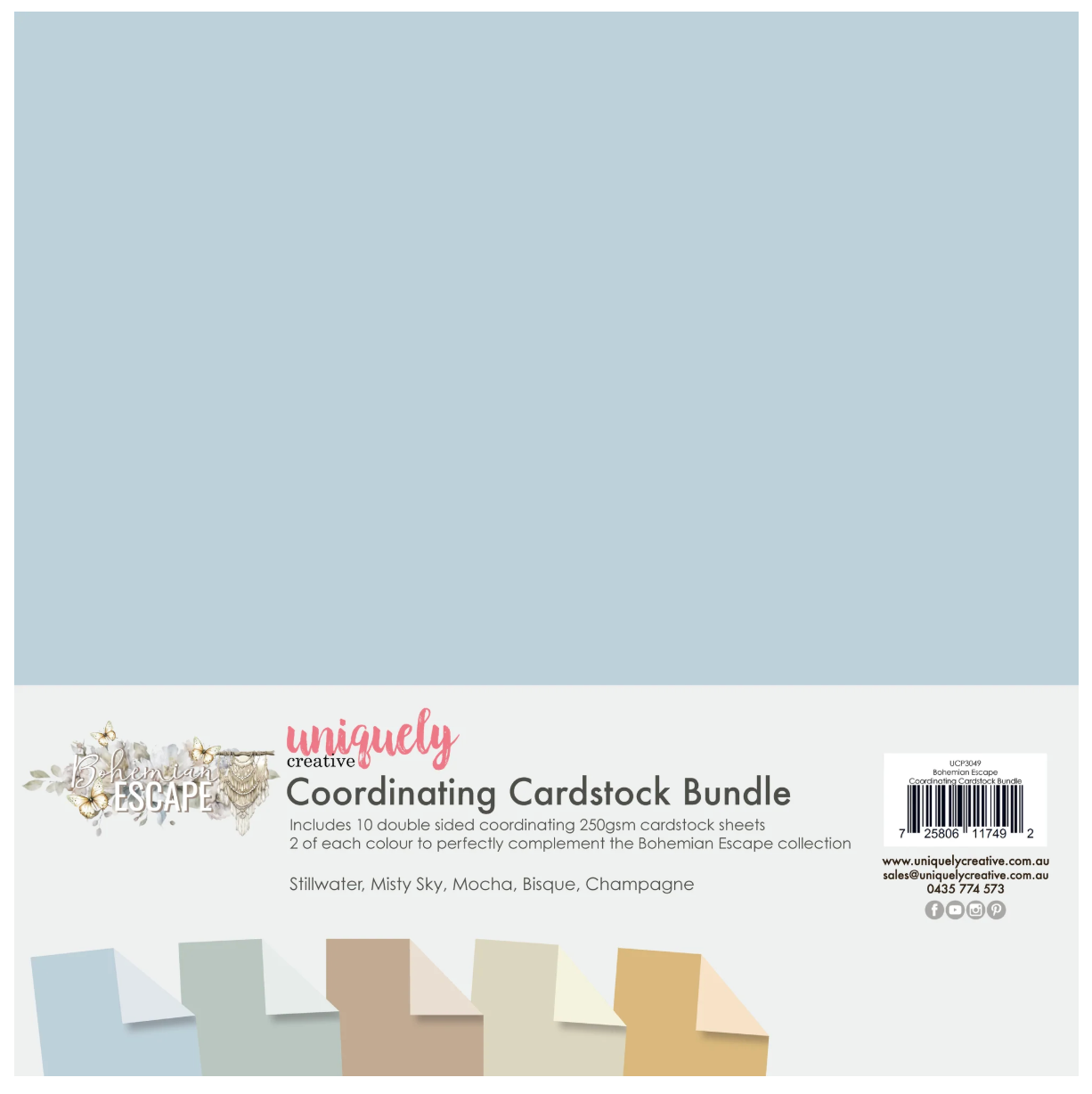 Uniquely Creative Bohemian Escape Coordinating Cardstock Bundle