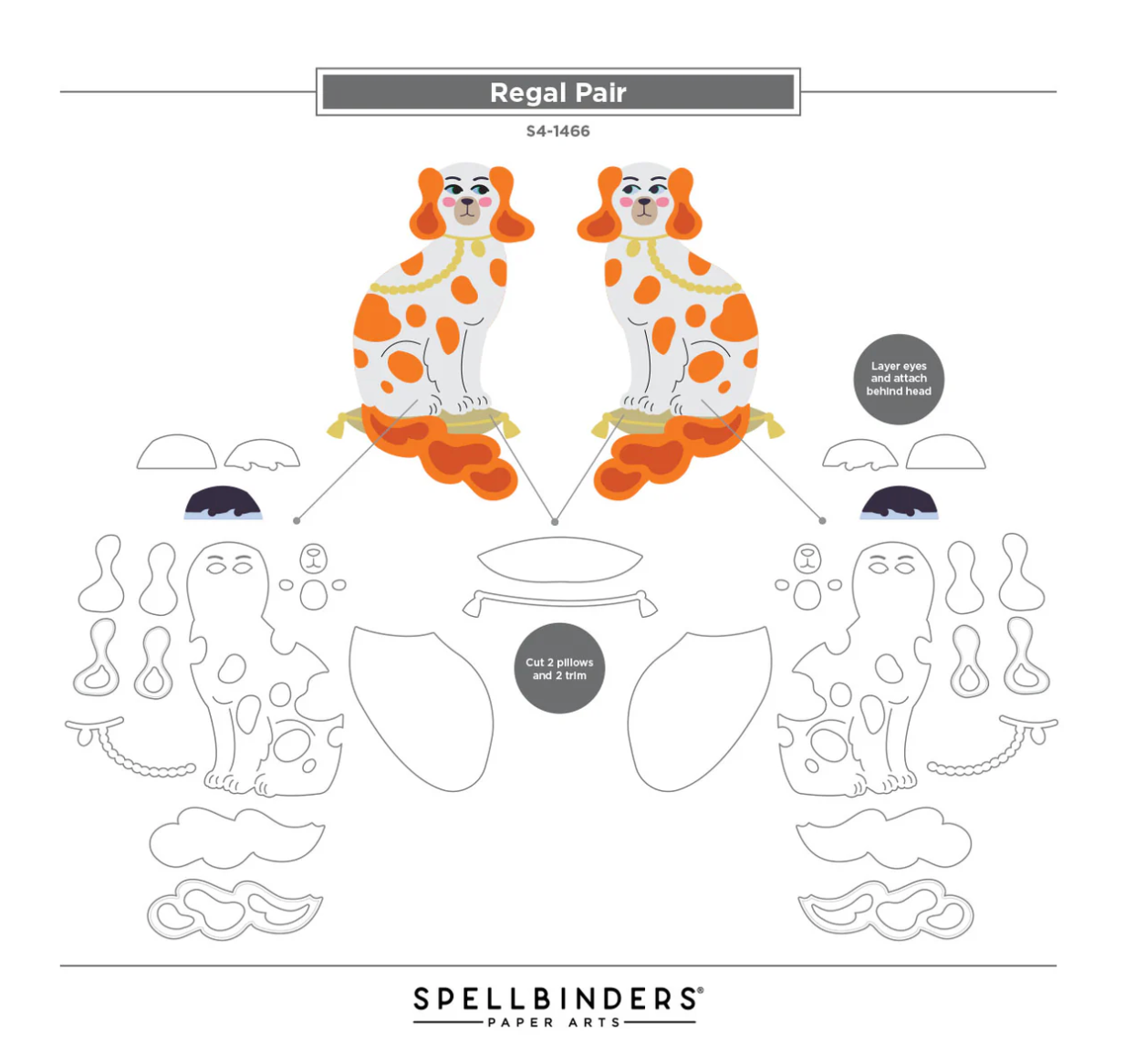 Spellbinders Regal Reflections Dies, 3D Folder and Stamp Bundle