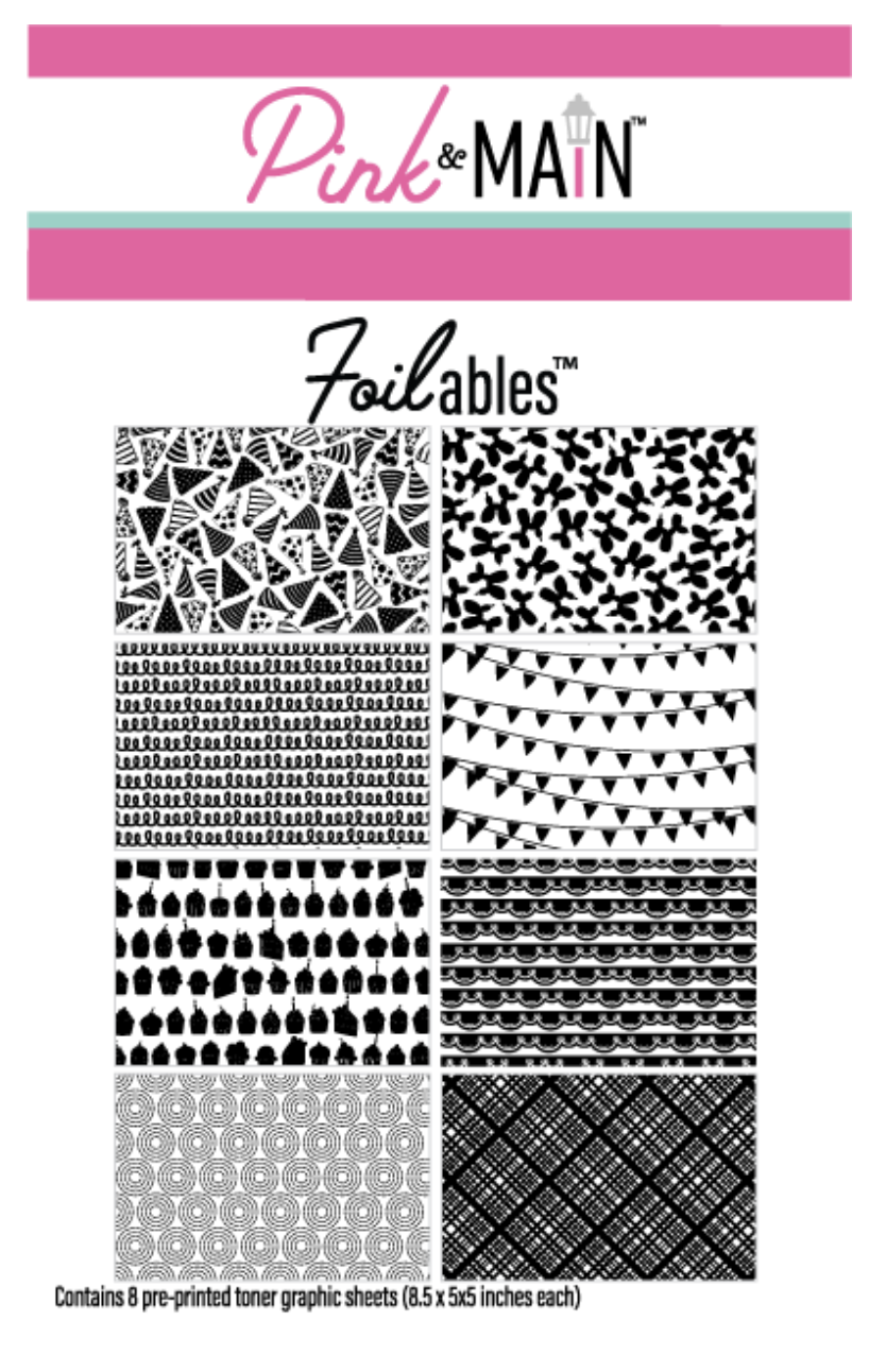 Pink & Main Birthday Backgrounds Foilables® Sheets