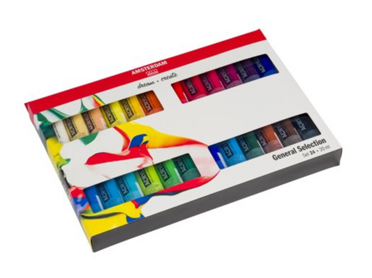 Amsterdam Standard Acrylic Paint Set 20ml 24/Pkg