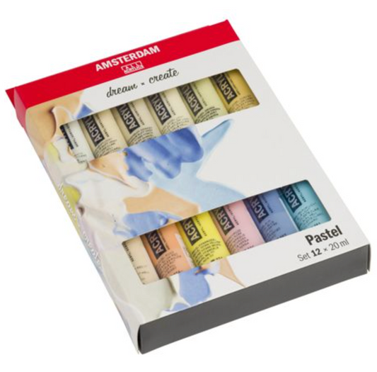 Amsterdam Standard Acrylic Paint Set 20ml 12/Pkg