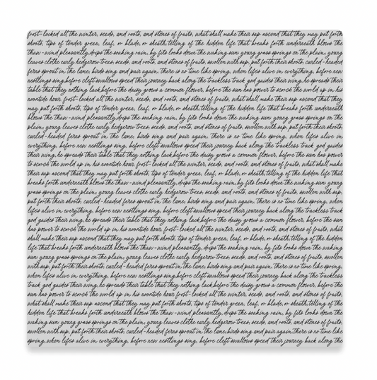 Hero Arts Birdsong Script Cling Stamp