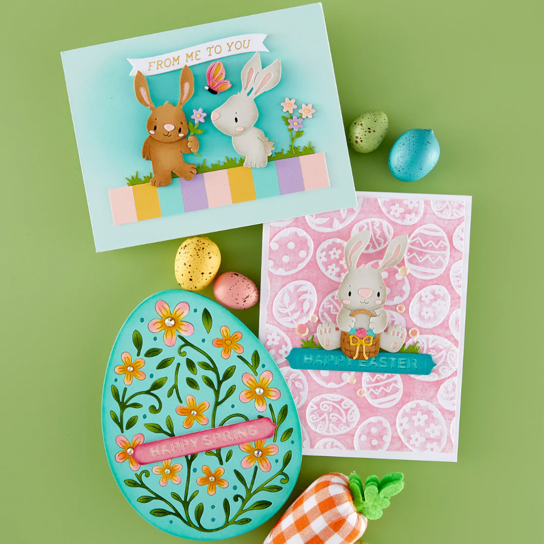 Spellbinders Layered Ornate Eggs Stencils & Embossing Folder