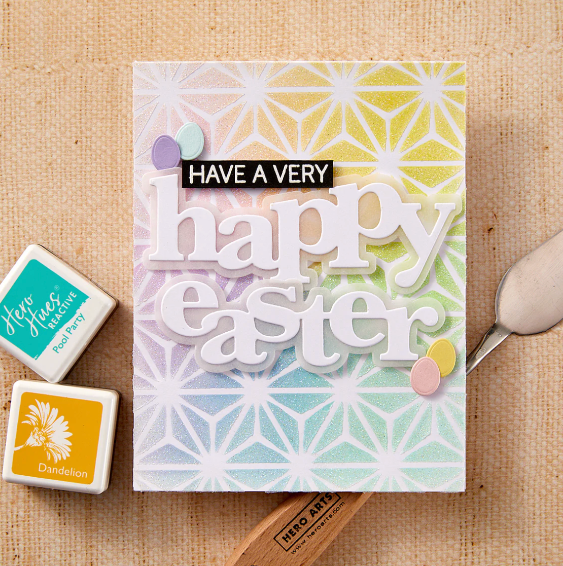 Hero Arts Happy Easter Stamp & Cut XL