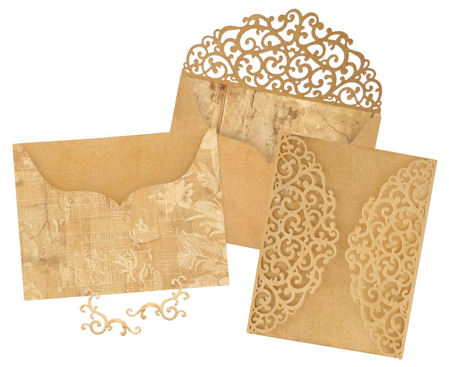 Graphic 45 - Ornate Gatefold, Envelope; Pocket Die Set