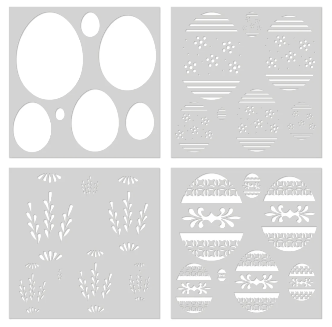 Hero Arts Color Layering Decorative Eggs Stencils