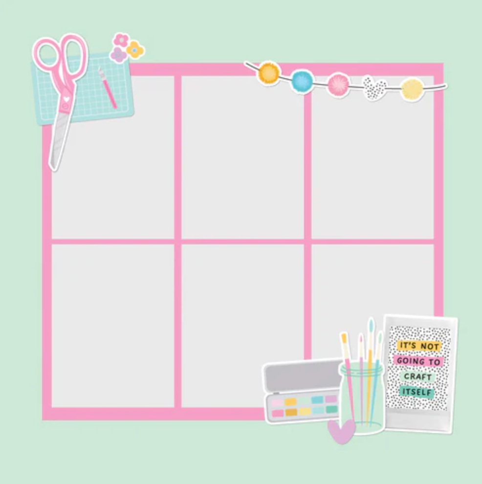 Simple Stories Page Pieces - Crafty
