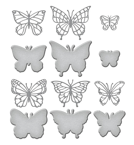 Spellbinders Brilliant Butterflies Etched Dies