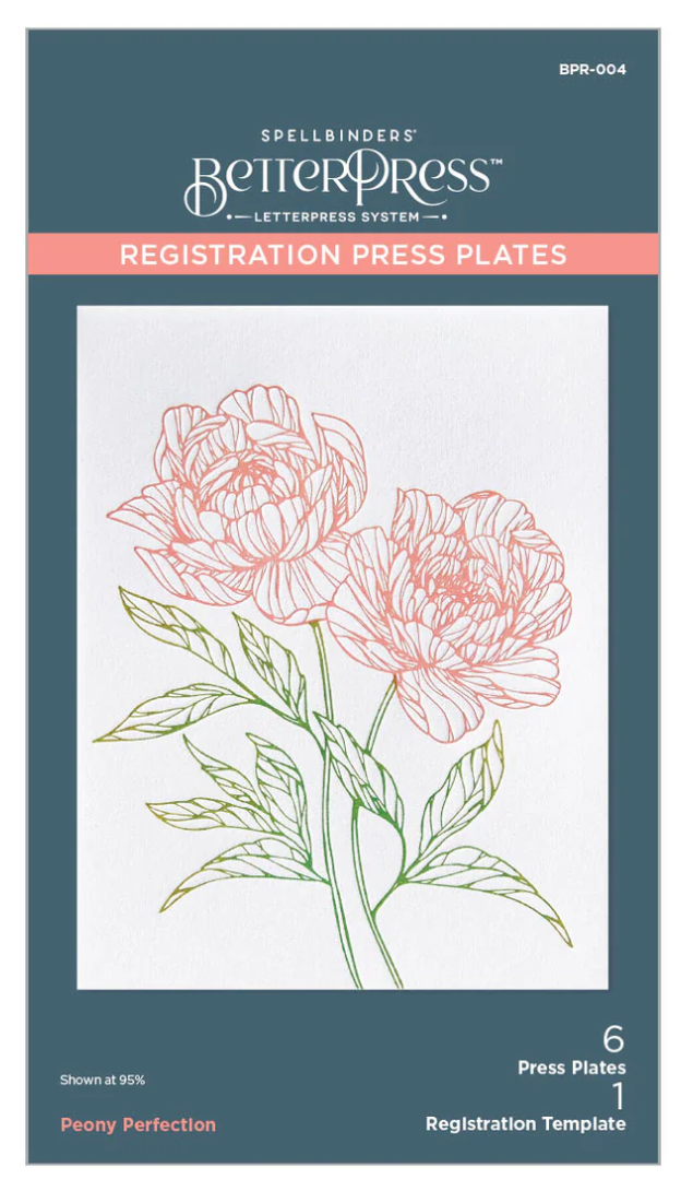 Peony Perfection Registration Press Plates