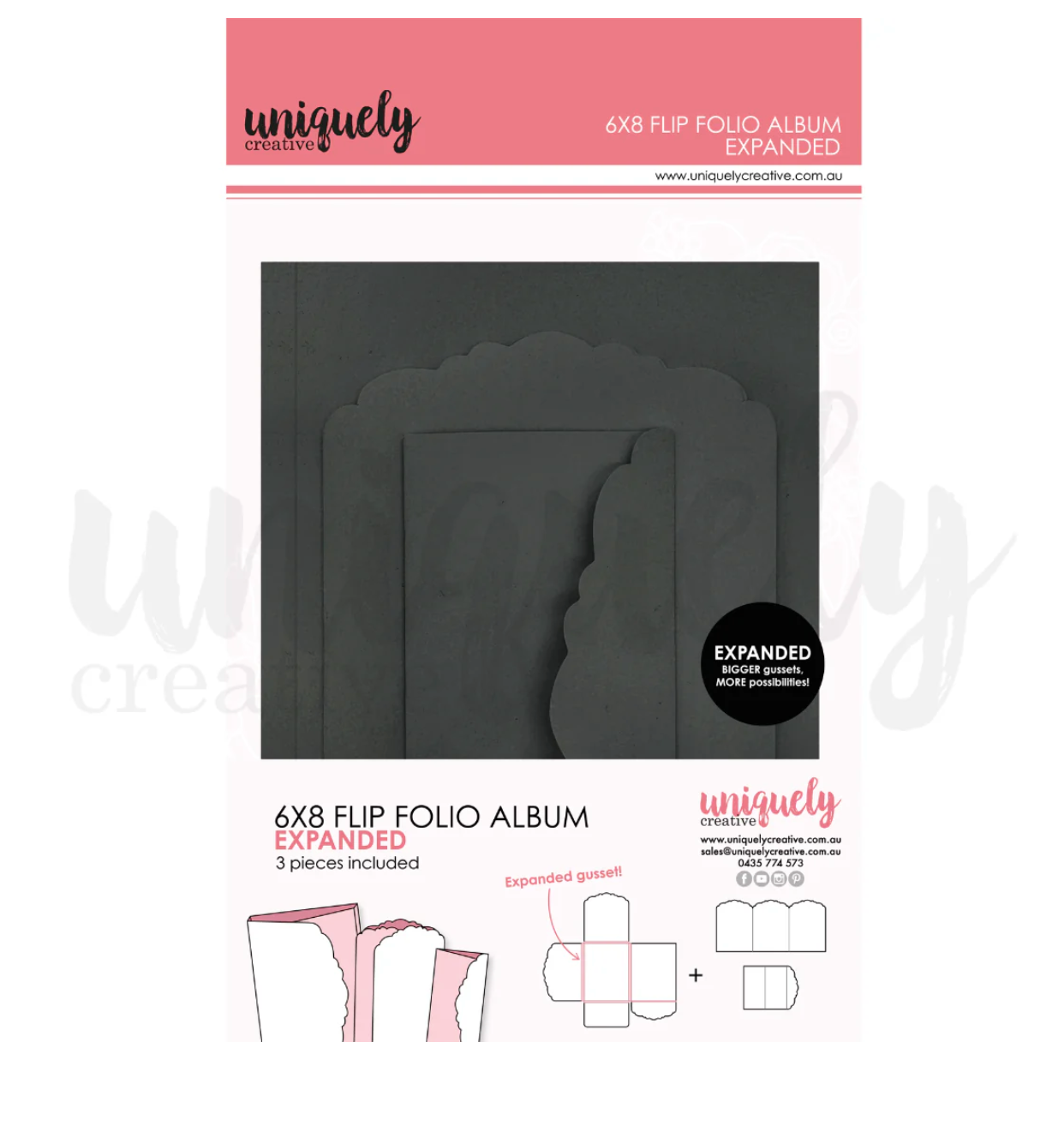 6" x 8" Flip Folio Album - Expanded