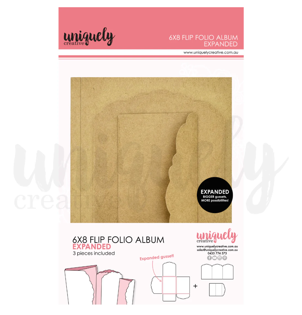 6" x 8" Flip Folio Album - Expanded