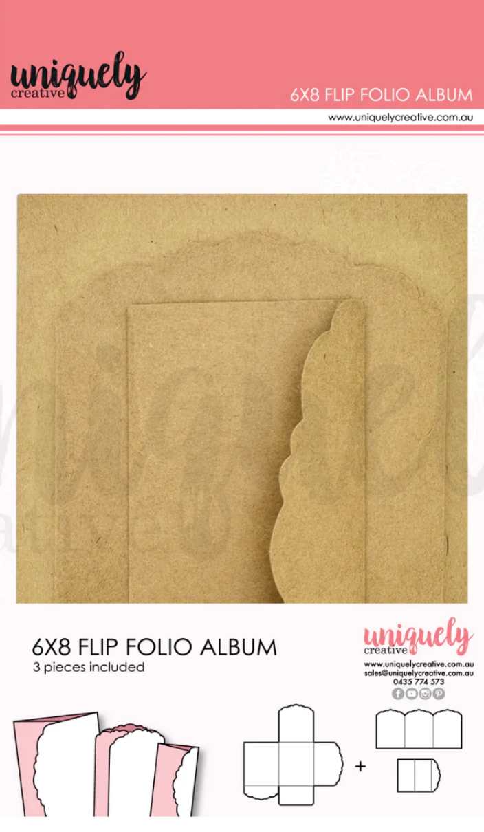 6" x 8" Flip Folio Album - Kraft