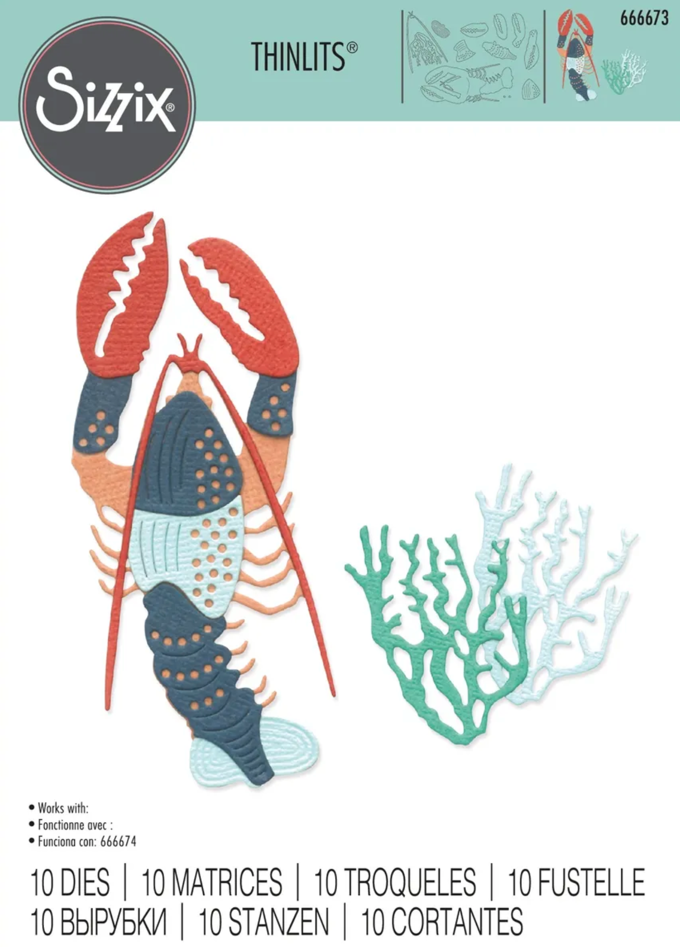 Ocean Critters Sizzix Thinlits