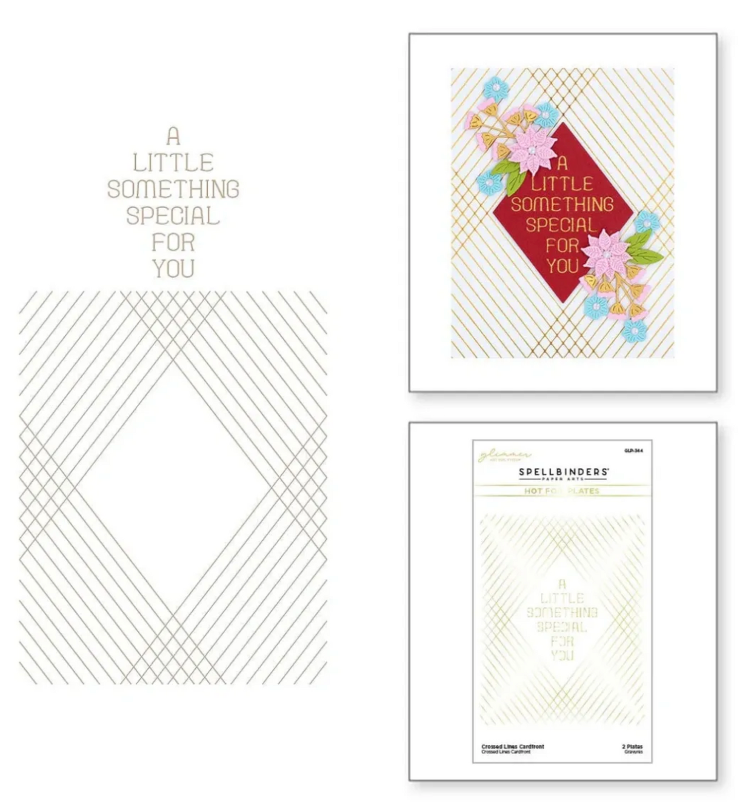 Crossed Lines Hot Foil Card Kit