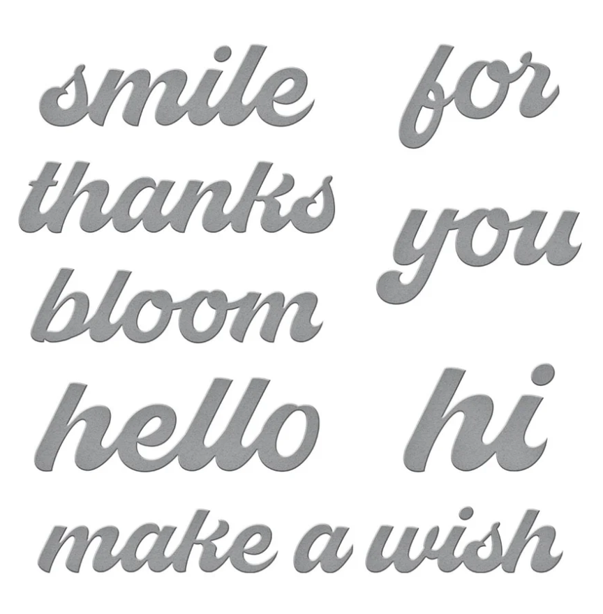 Fresh Picked Sentiments Etched Dies