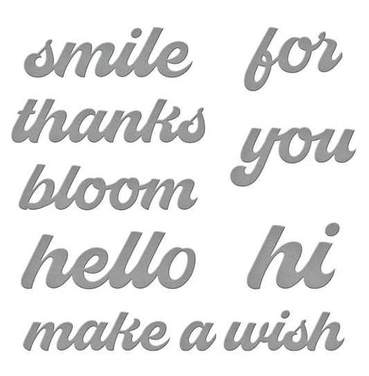 Fresh Picked Sentiments Etched Dies