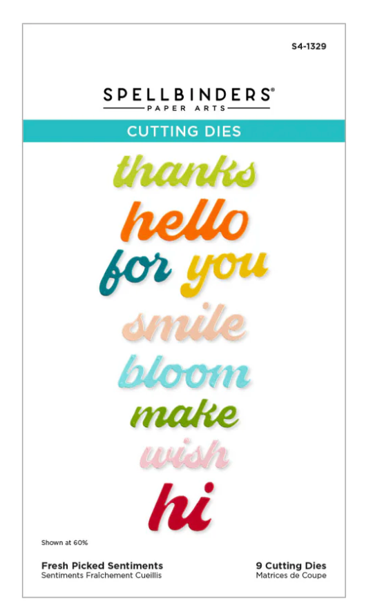 Fresh Picked Sentiments Etched Dies
