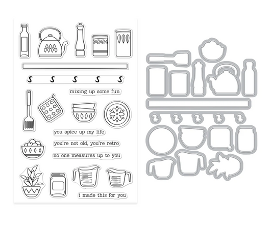 On The Shelf Stamp & Cut Set