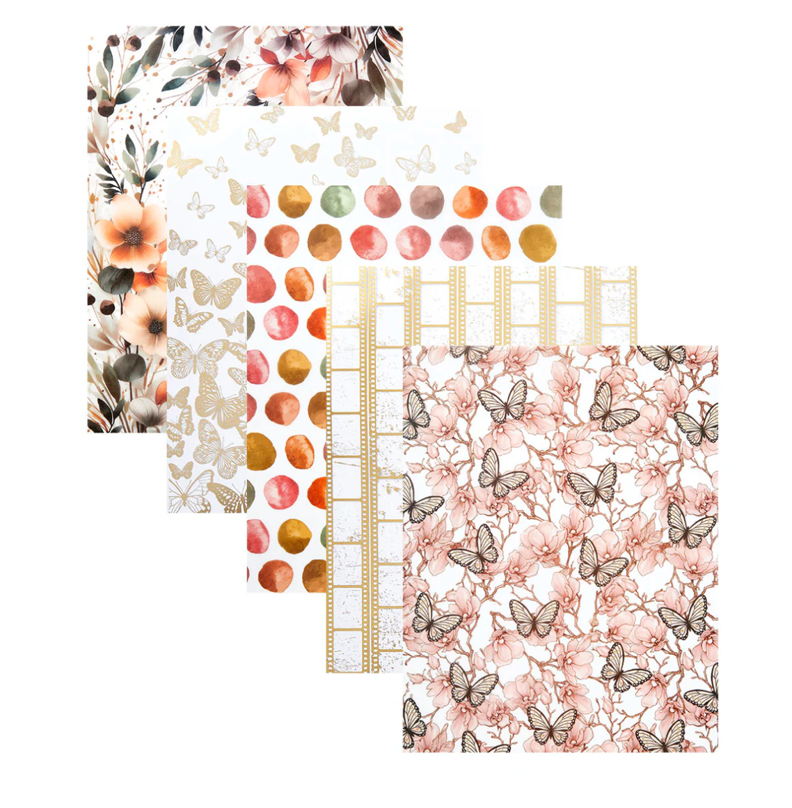 Rosie's Studio Golden Afternoon Printed Vellum & Foiled Acetate