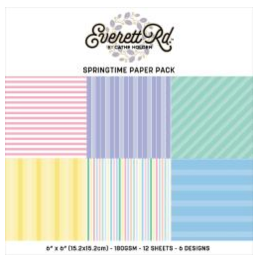 Everett Rd. Springtime Paper Pack 6"X 6"