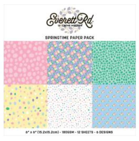 Everett Rd. Springtime Paper Pack 6"X6"
