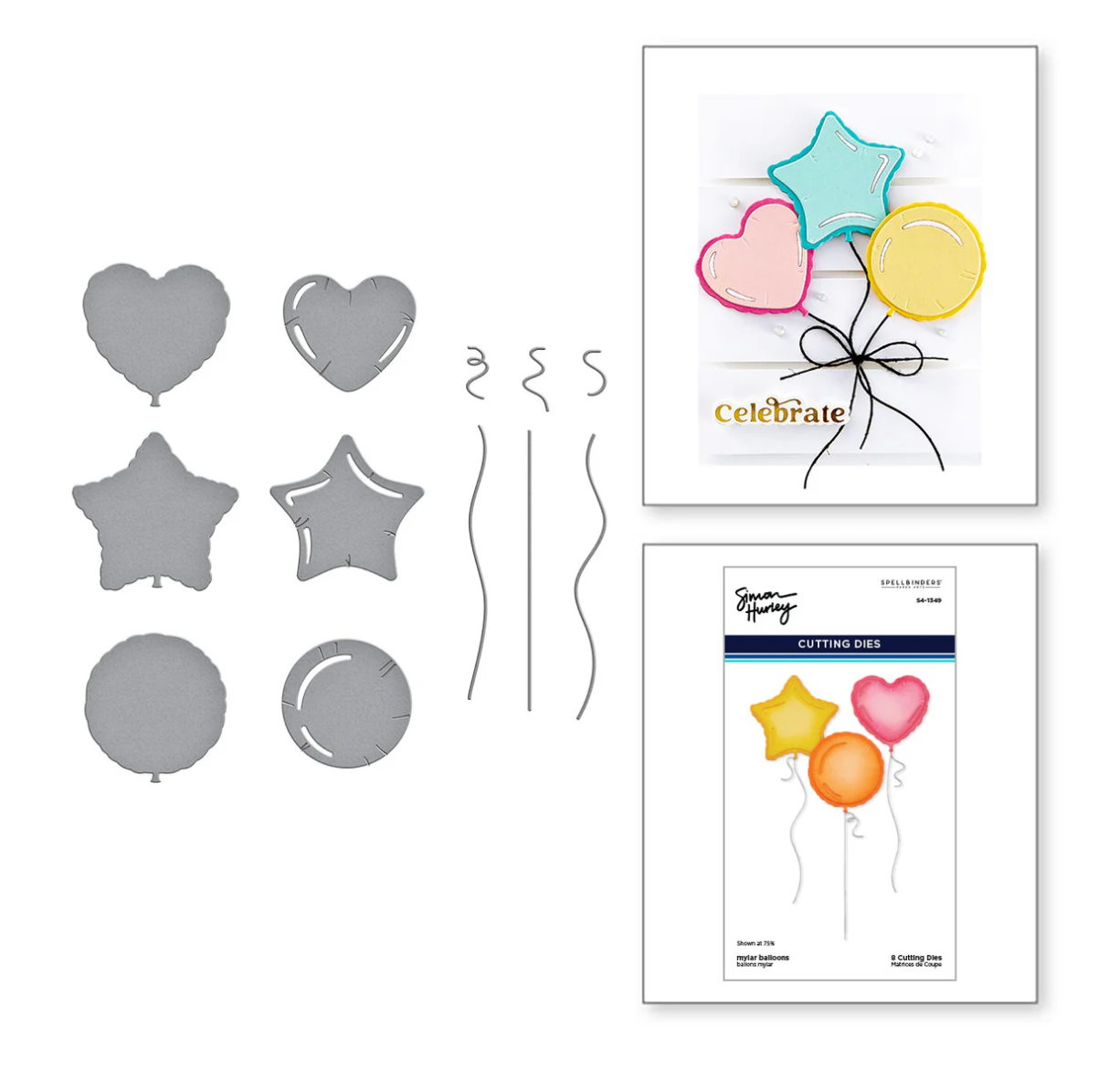 Spellbinders Party Balloons Card Kit