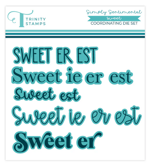 Trinity Stamps Simply Sentimental - Sweet Stamp & Die Set