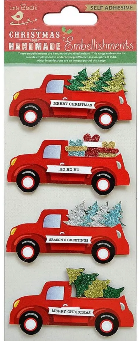 Little Birdie Christmas Stickers