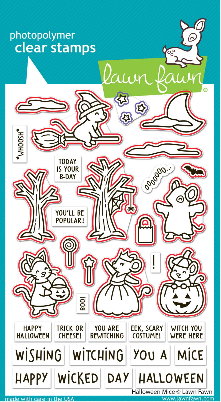 Lawn Fawn Halloween Mice Bundle