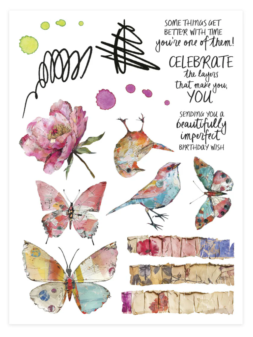 Spellbinders Beautifully Imperfect Rub-Ons