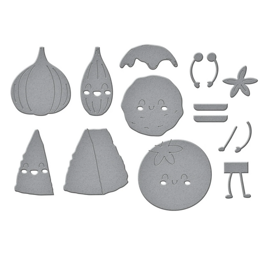 Spellbinders Ingredients Buddies Etched Dies