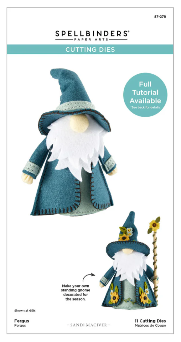 Spellbinders Fergus 3D Felt Decor Die Collection Bundle