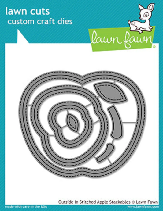 Lawn Fawn Stitched Apple Die Bundle