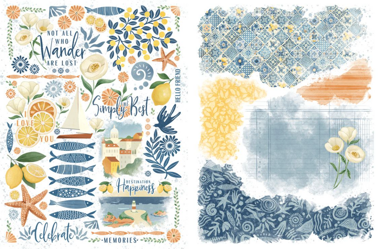 Graphic 45 Rub-On Transfers - Scenic Route