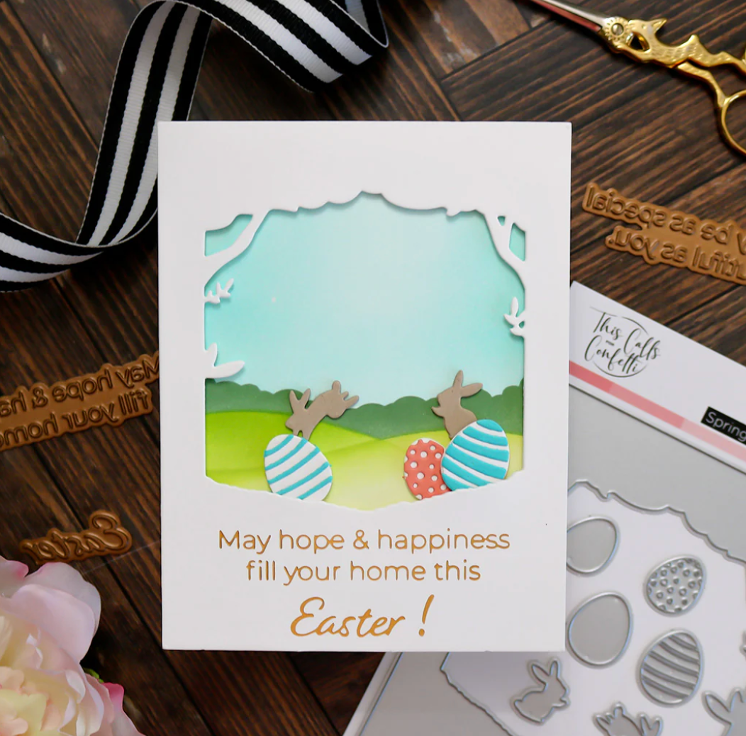 This Calls for Confetti Spring Scene Builder Die Set