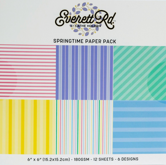 Everett Rd. Springtime Paper Pack Bundle 6"X 6"