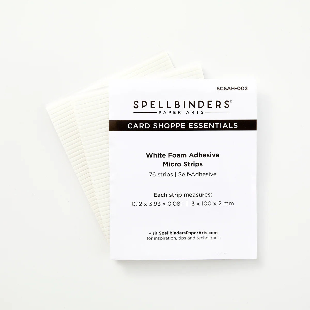 Spellbinders White Foam Adhesive Strips - 1/8"