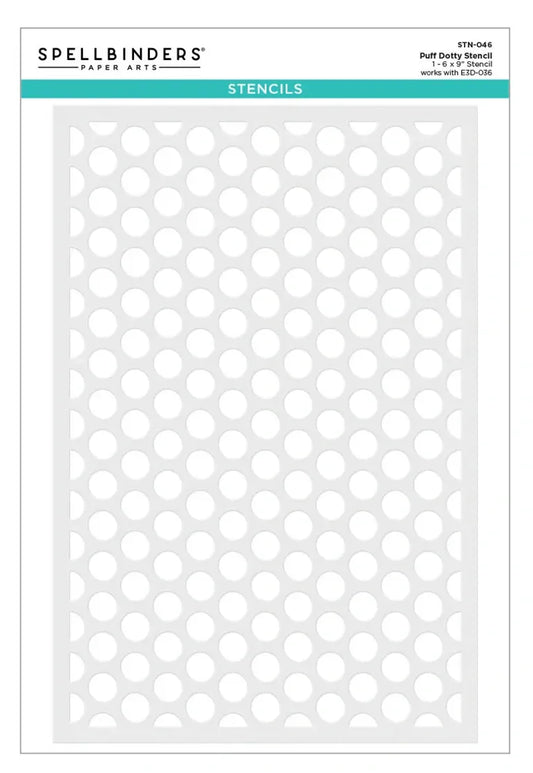 Spellbinders Puff Dotty Stencil
