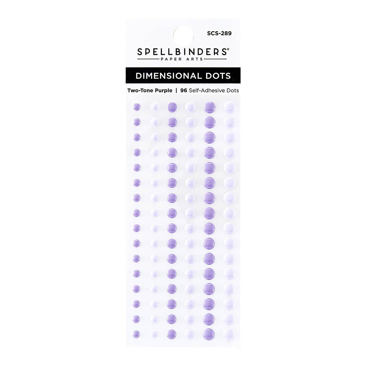 Enamel dots - purple raised stickers for card embellishments
