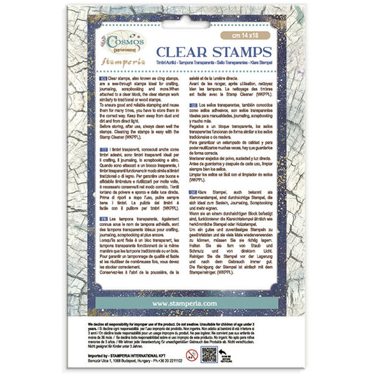 Stamperia Cosmos Acrylic Stamp Set