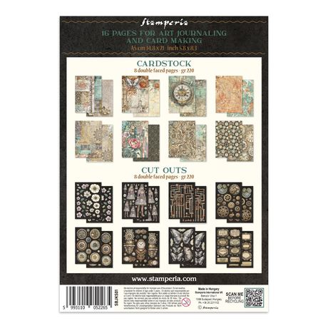Stamperia cardstock cutouts with decorative designs on a white background